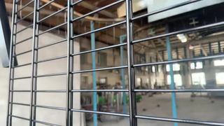 358 Anti Climb Security Fence Durable Green Mesh