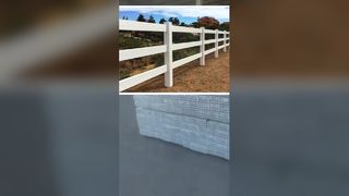Durable White Vinyl Horse Fence Eco Friendly