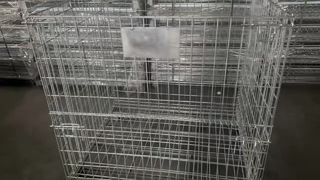 Heavy Duty Wire Mesh Storage Cages Foldable