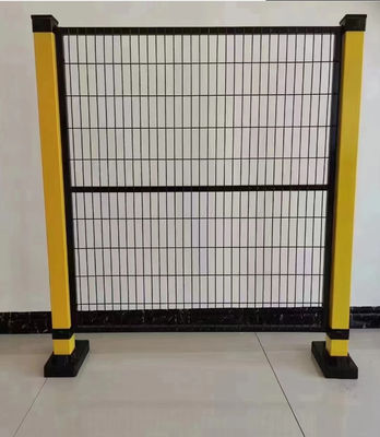 Blcak Warehouse Security Machine Metal Wire Mesh Robot Safety Fencing Panels