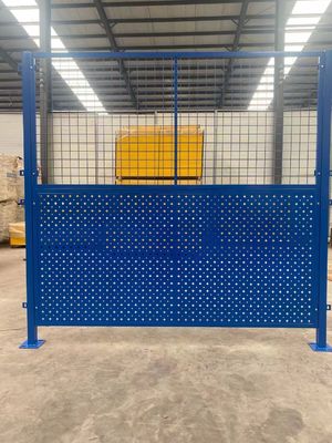 Green Color 3D Modelling Workshop Metal Fencing For Machinery Equipment Isolation