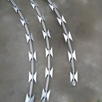 Hot Dipped Galvanized Corrosion Resistant Razor Barbed Wire with High Tensile Strength for Security Fencing