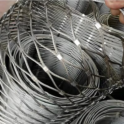 Hand-woven Corrosion Resistant Stainless Steel Rope Mesh for Fall Protection Nets