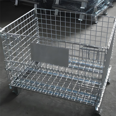 Heavy Duty Collapsible Wire Mesh Storage Cage with Hot Dipped Galvanized Surface