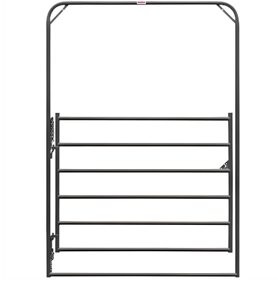 Hot Dipped Galvanized 6 Rails 10 Foot High Heavy Duty Cattle Fence Panel for Livestock Corral