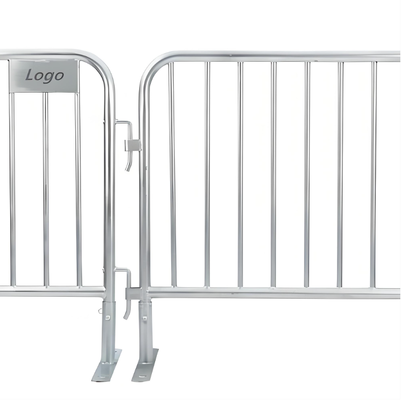Temporary Crowd Control Barrier Safety Steel Barricade 1.1m Height Event Fencing Portable