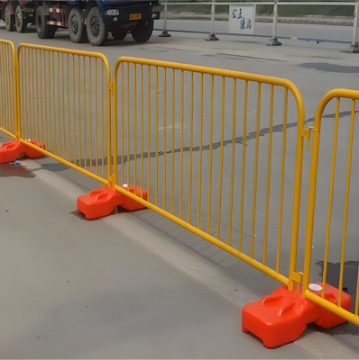 Temporary Crowd Control Barrier Safety Steel Barricade 1.1m Height Event Fencing Portable