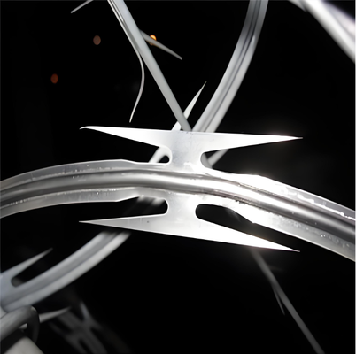 CBT-65 Hot Dipped Galvanized Razor Barbed Wire with 500mm Outer Diameter for Border Protection