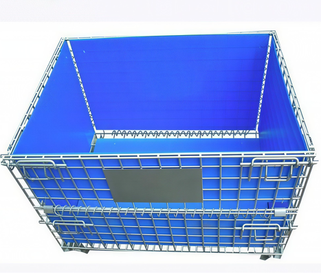 Stainless Steel 316 Foldable Wire Storage Cage 1000kg Load Capacity Wire Mesh Storage Cage