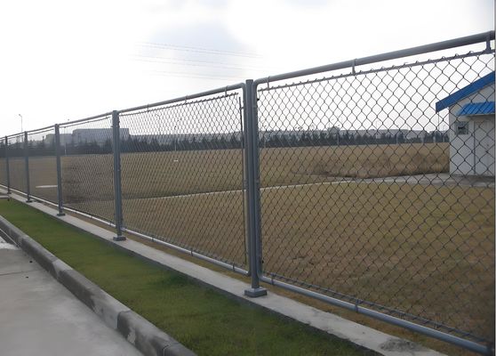 Hot Dipped Galvanized Diamond Chain Link Metal Wire Mesh Fencing For Feild