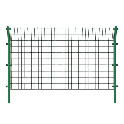 Powder Coated RAL6005 Color Metal Wire Mesh Fencing For Railway Protection