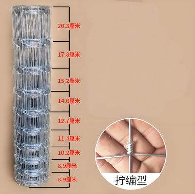 Highly-Durable Heavy Duty Galvanized Tensile and Corral Wire Woven Field Cattle Fence Roll for Long-Lasting Performance