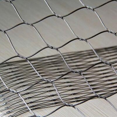 Durable Stainless Steel Diamond Hole Knitted Wire Zoo Mesh For Animals
