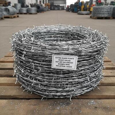 Extra Sharp Points Heavy Gauge Hot Dip Galvanized Razor Barbed Wire for Industrial Security