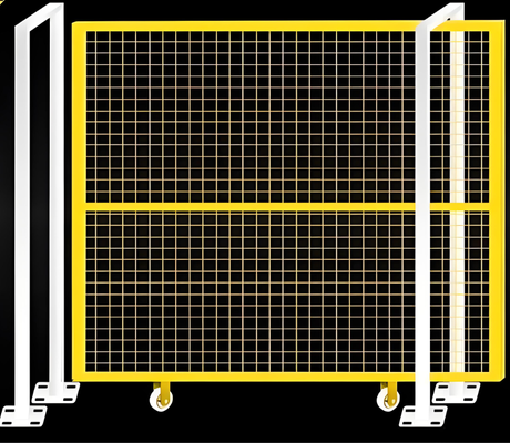Construction Site Warehouse Security Metal Wire Mesh Fence For Robot Safety 