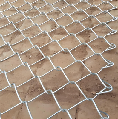 PVC Coated Low Carbon Steel Chain Link Fence with 2" Diamond Mesh for Garden Fencing