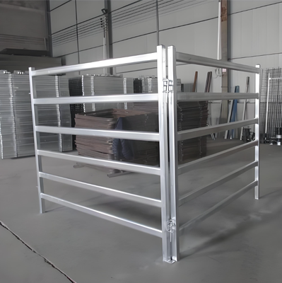 Heat Treated Welded Steel Livestock Fence Panel With 3D Modeling Galvanized 