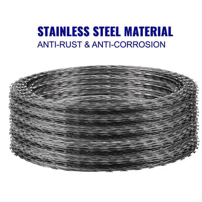 Hot Dipped Galvanized CBT-65 Razor Barbed Wire with 500mm Outer Diameter for High Security